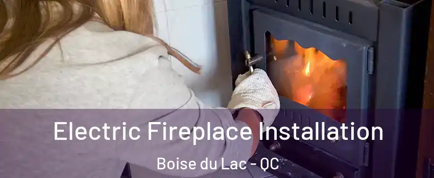  Electric Fireplace Installation Boise du Lac - QC