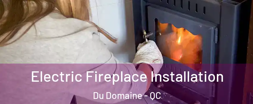 Electric Fireplace Installation Du Domaine - QC