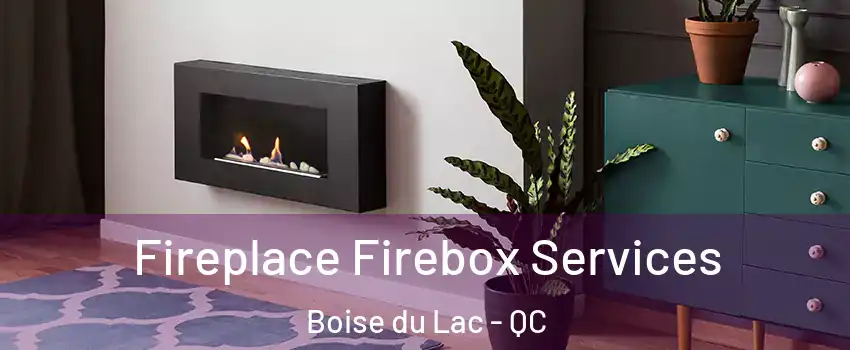  Fireplace Firebox Services Boise du Lac - QC
