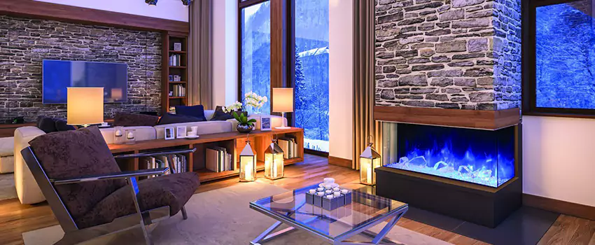 Dynamic Flame Color Fireplace Installation in Boisbriand, QC