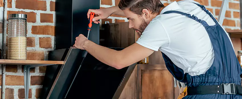 Old Rusted Metal Fireplace Repair And Replacement in Boisbriand, QC