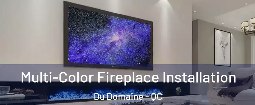  Multi-Color Fireplace Installation Du Domaine - QC